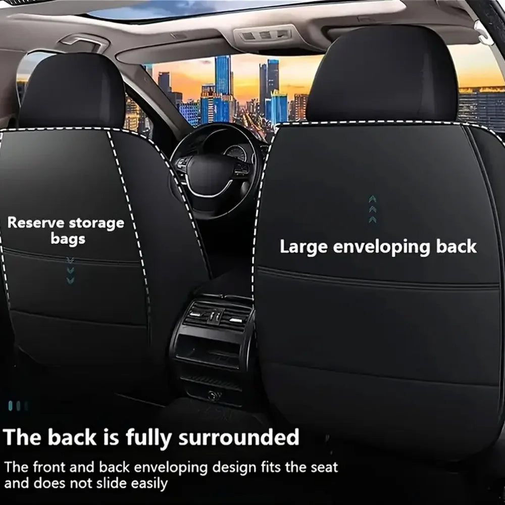1/2PCS Universal PU Leather Set Car Seat Covers Full Surround Protection Easy Installation & Maintenance Front Car Seat Covers Zpaxo