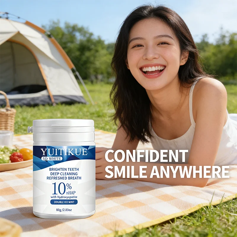 YUITIKUE 5D Oral Care Powder with 10% nHAP – Brighten Teeth Oral Care Powder Zpaxo