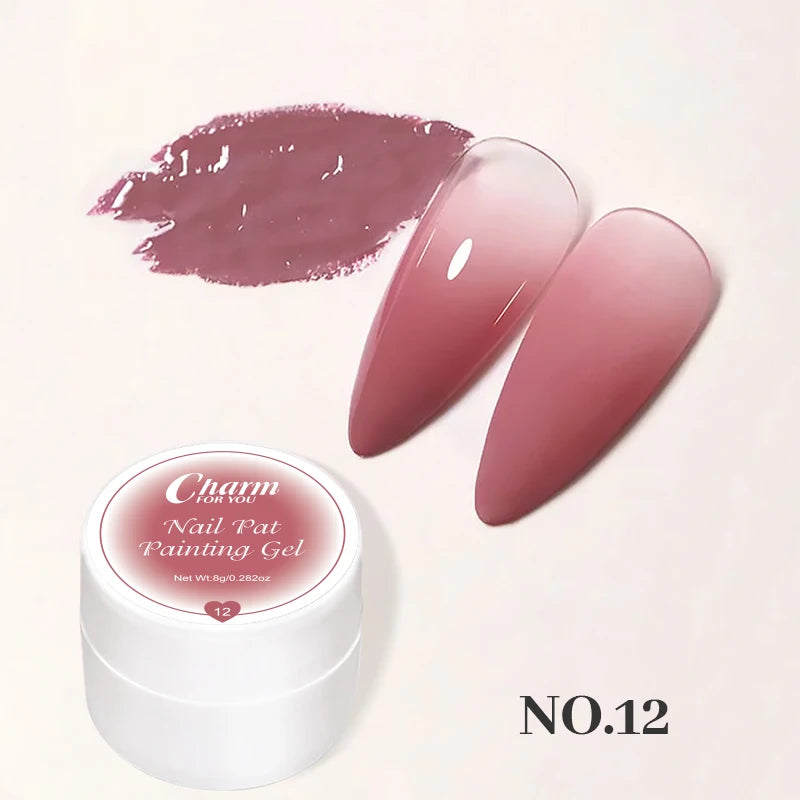 Pat Painting 3d Nail Art Gel No Flowing Full Coverage Creamy