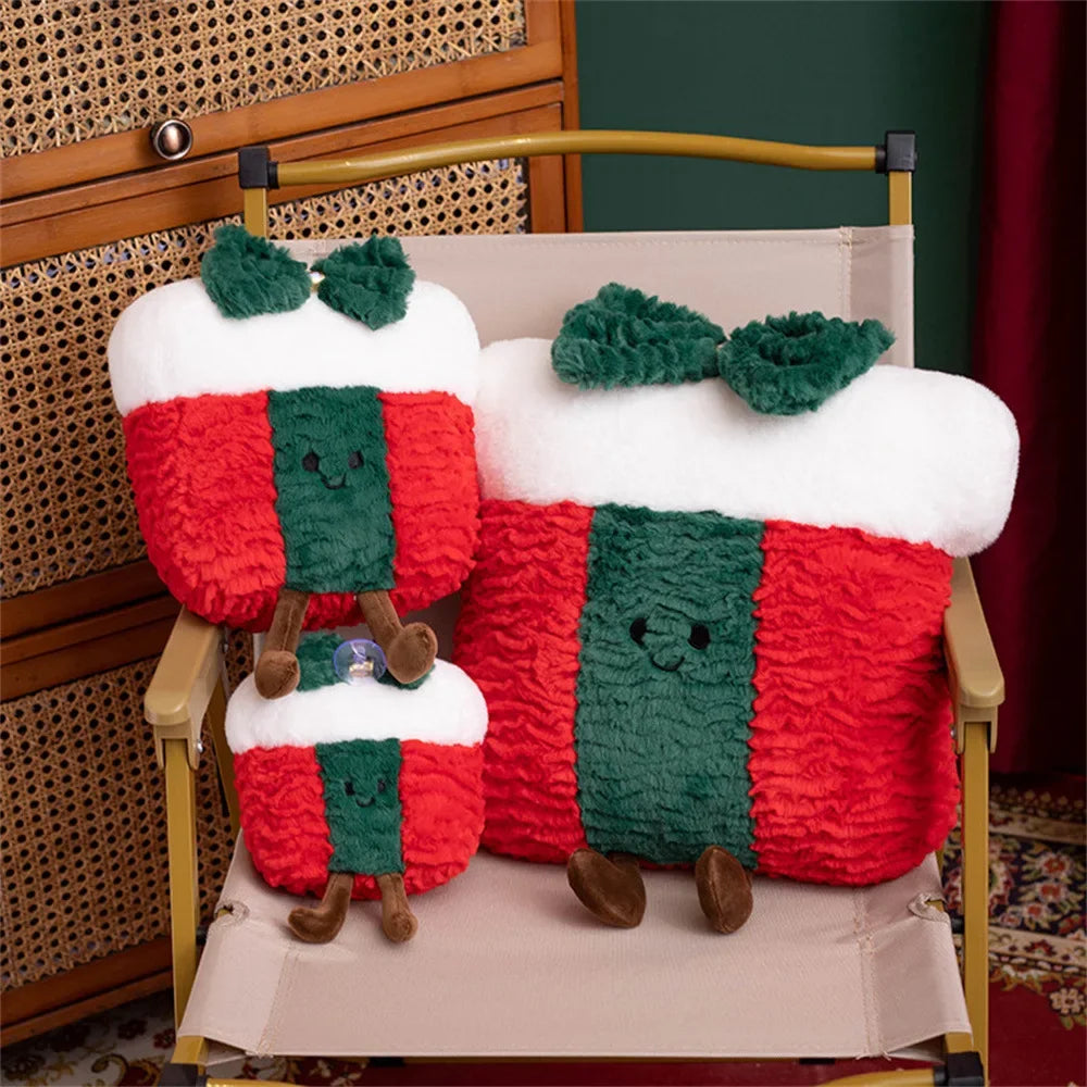 Christmas gift gingerbread man holiday gift box Christmas tree plush doll INS cute comfortable sofa pillow decoration cushion Zpaxo