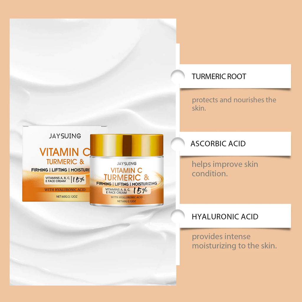 Turmeric Vitamin C Face Cream – Anti-Aging Moisturizer 60g Face Moisturizer Cream Zpaxo
