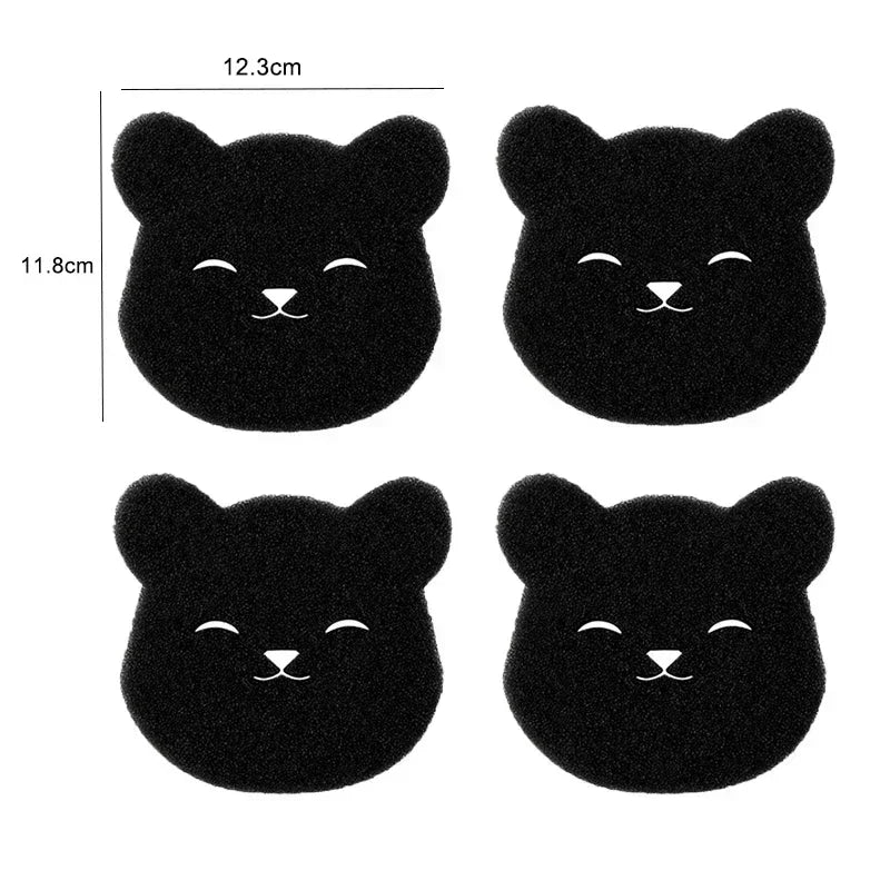 4/8PCS Pet Hair Remover Bear Shape Laundry Ball Washing Machine Lint Catcher Reusable Clothes Sofa Cat Dog Hair Cleaning Sponge Zpaxo