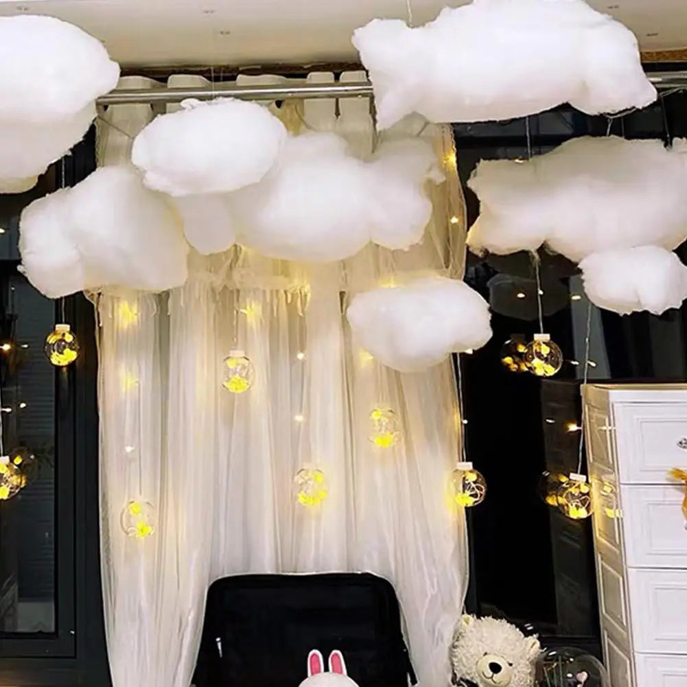 Artificial Cotton Cloud Hanging Decoration – Wedding & Party Party Hanging Decoration Zpaxo