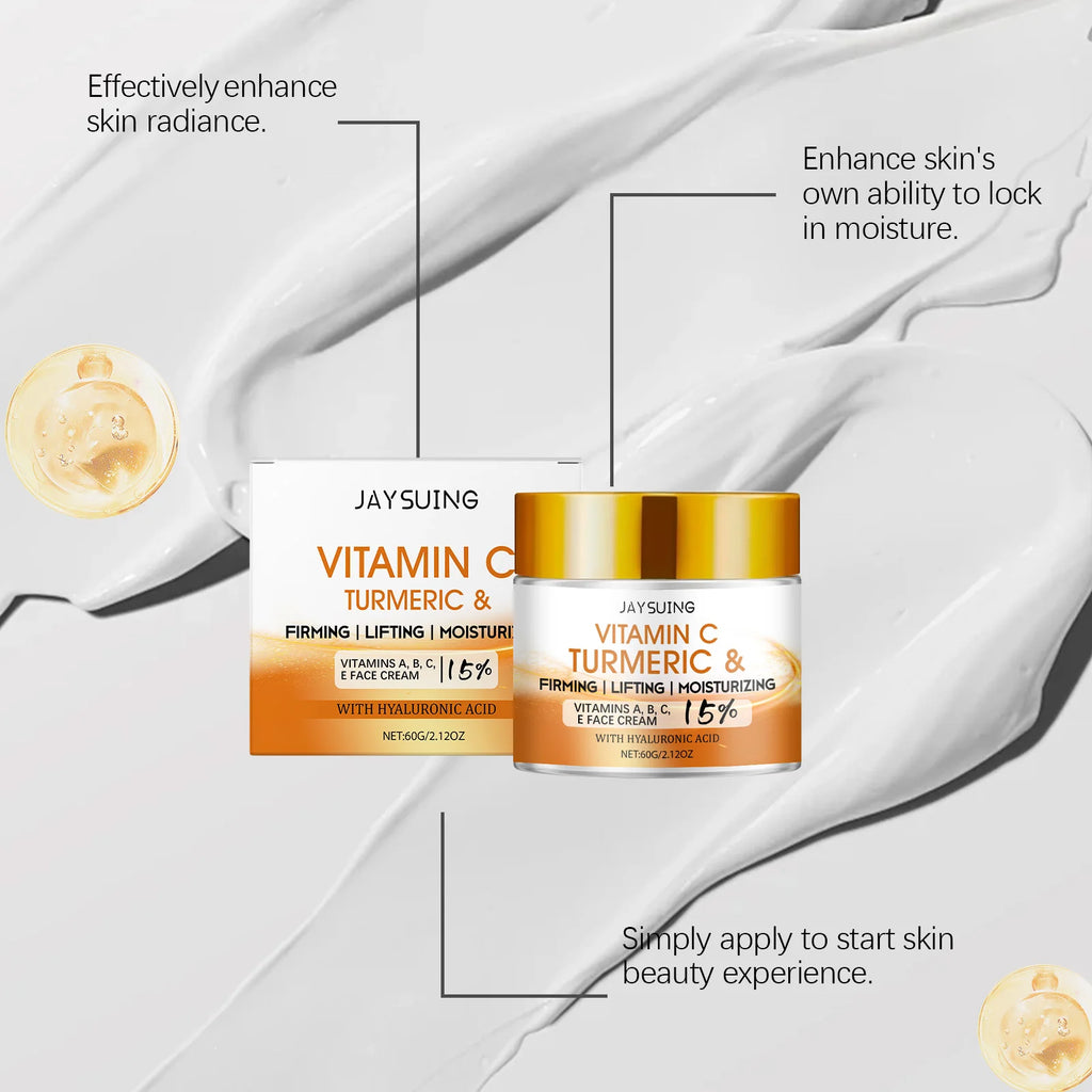 Turmeric Vitamin C Face Cream – Anti-Aging Moisturizer 60g Face Moisturizer Cream Zpaxo