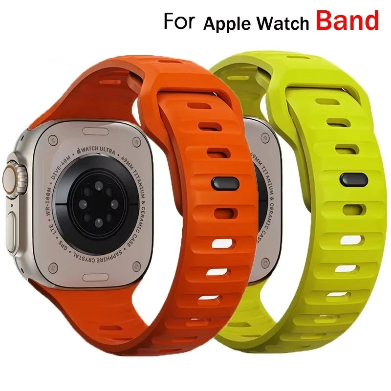 Straps Apple Watch Band Soft Silicone Sport Bracelet Iwatch Serise 9