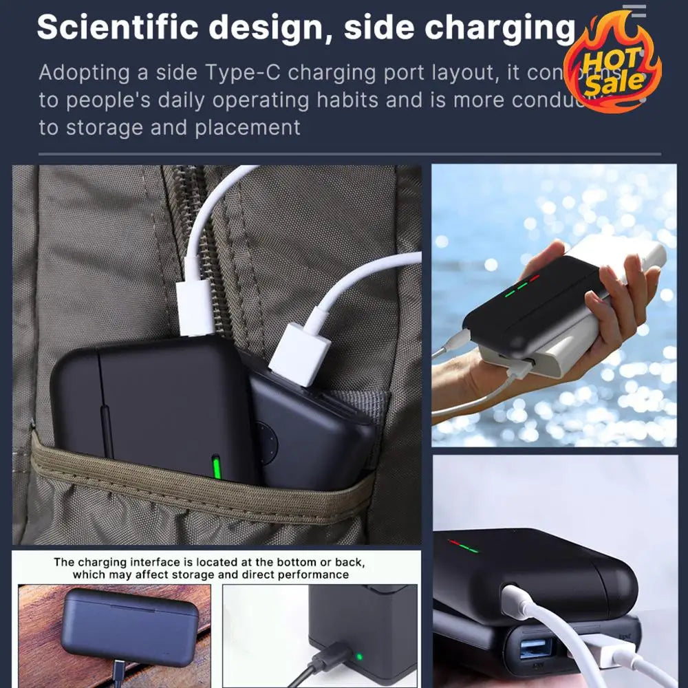 3 Slots Battery Charger with Smart Power Indicator Battery Storage Case Fast Charging Case Compatible for GoPro Hero 12/11/10/9 Zpaxo