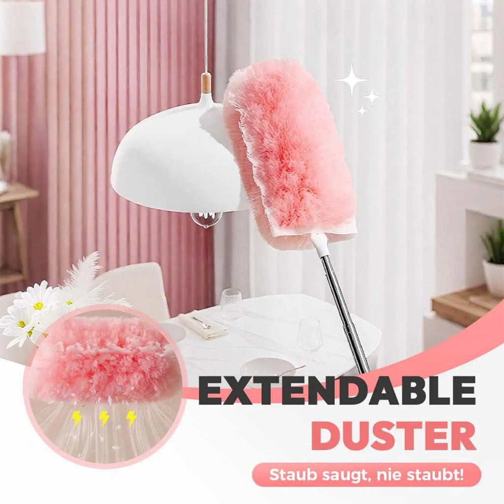 Heavy Duty Duster Extendable Heavy-Duty Cleaning Brush Reusable Mop Portable for Barber Pet Dorm Floor Computer Home Car Ceiling Zpaxo