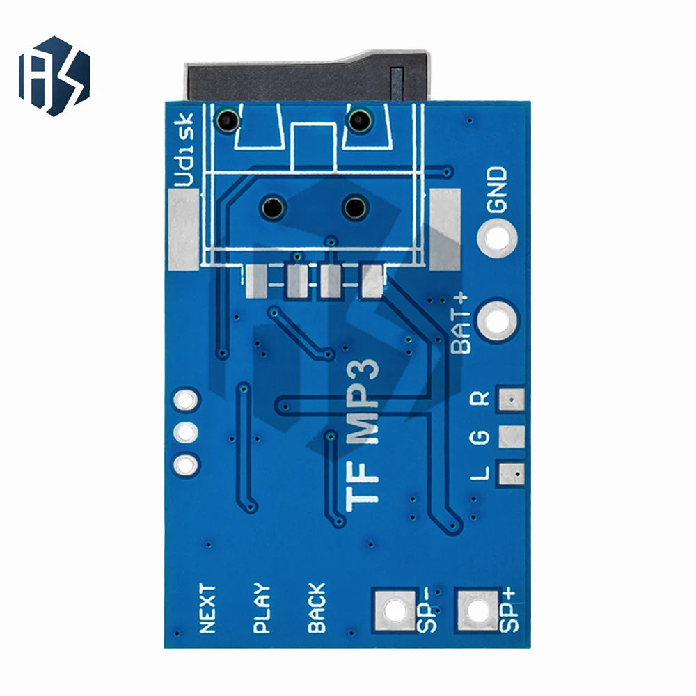 GPD2846A MP3 Decoder Module MicroSD TF Card Slot 2W Class-d Amplifier Zpaxo