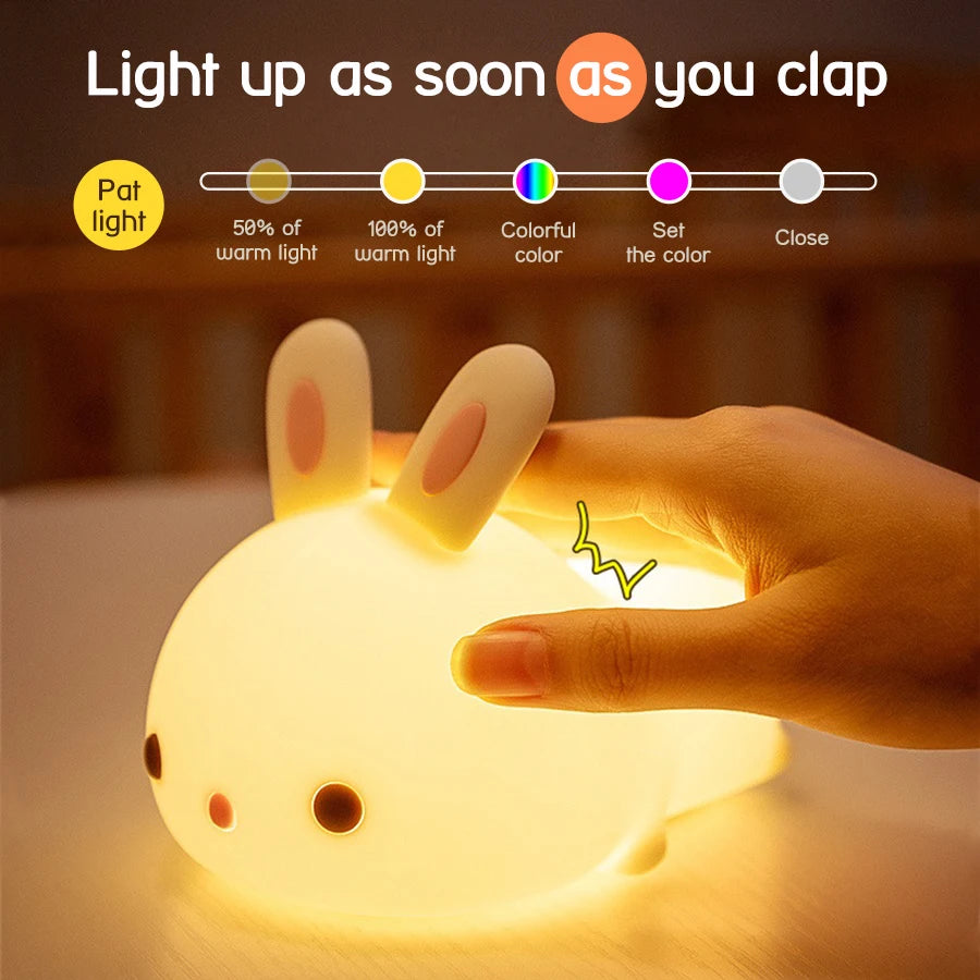Axolotl Night Light for Kids 2 Brightness Silicone Nursery Sleeping Light Portable USB Rechargeable Bedside Lamp For Baby's Room Zpaxo