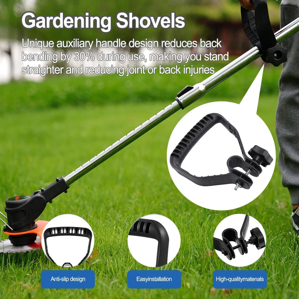Metal D Grip Shovel Handle Replacement Universal Spade Quick Clamp