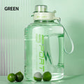 Large Capacity Water Bottle Straw Lid Sports Gym Kettle Camping