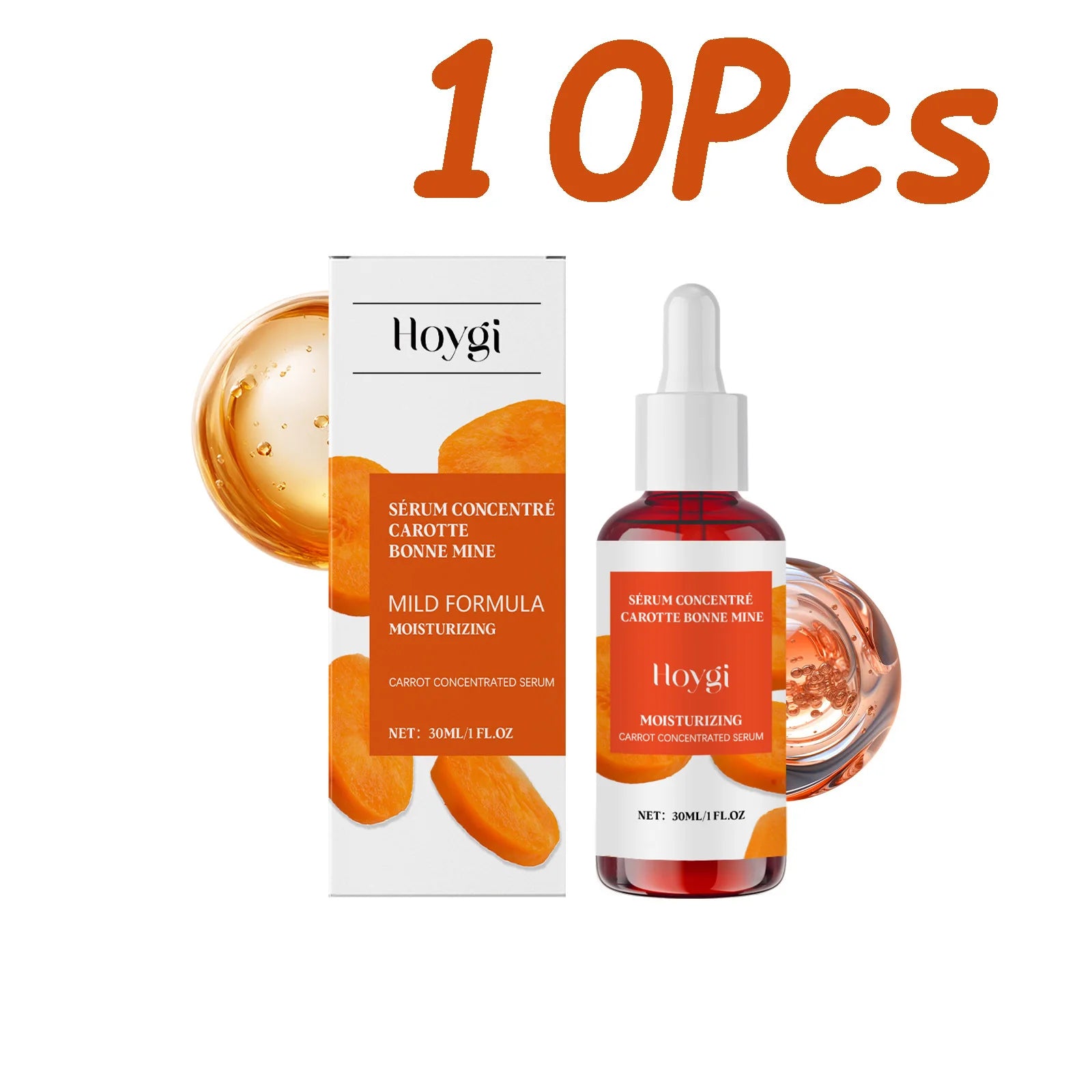 Hoygi Hyaluronic Acid & Vitamin C Brightening Face Serum Brightening Face Serum Zpaxo 10 x 30ml Boxed