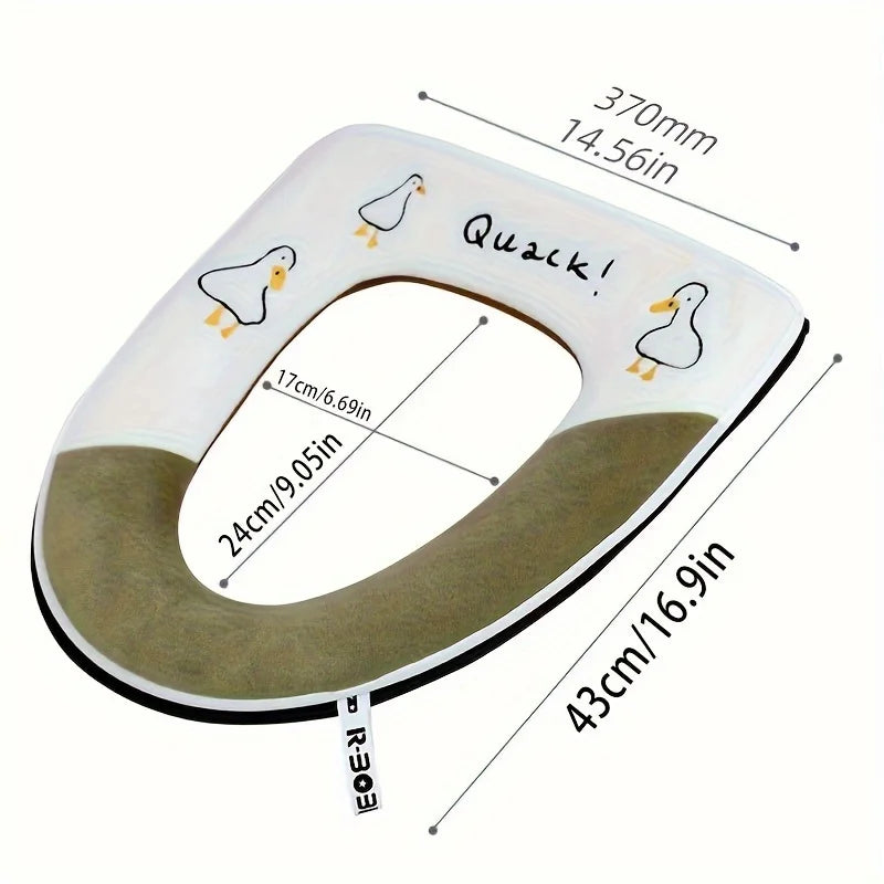Washable Cotton Toilet Seat Cushion – Universal Fit Cover Toilet Seat Cushion Zpaxo