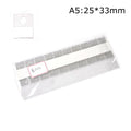 100pcs PVC Slot Hole Adhesive Hang Tags Hook Merchandise Box Bag Hangers Display Zpaxo A5
