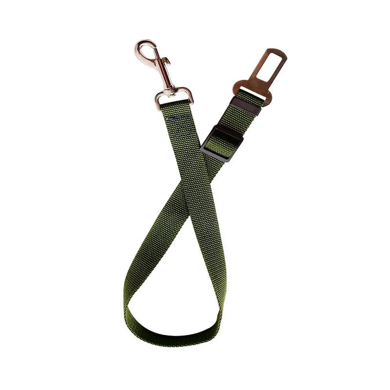 Pet Cat Dog Car Seat Belt Adjustable Safety Travel Clip Reflective Zpaxo Olive Drab