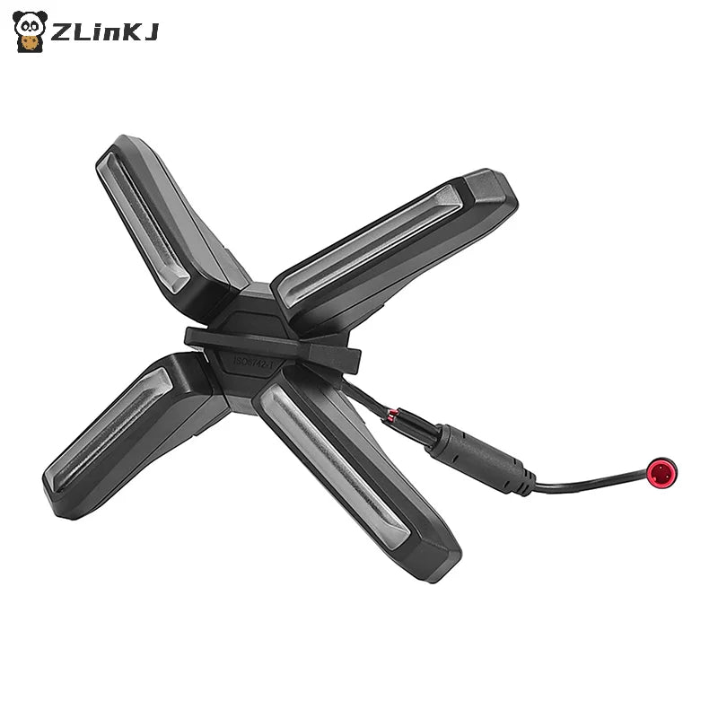 ▶1PCS Headlight For Segway Ninebot ZT3/ZT3 Pro Electric Scooter X-shaped 4W Super Bright Front Light Spare Parts Zpaxo