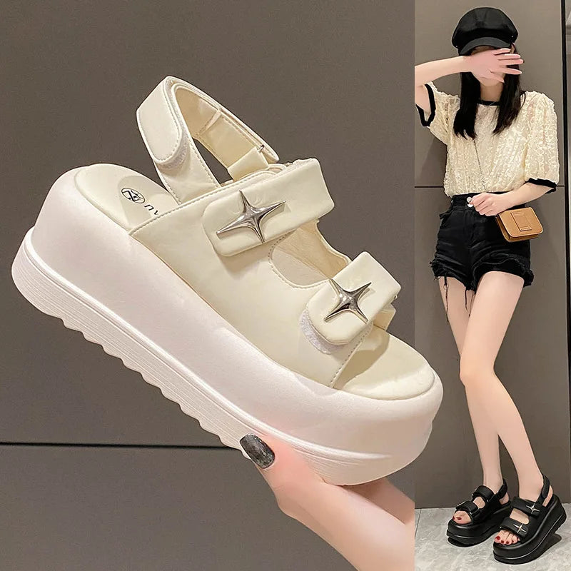 Slippers Women 2023 Summer Fashion Designer Platform Female Solid Zpaxo