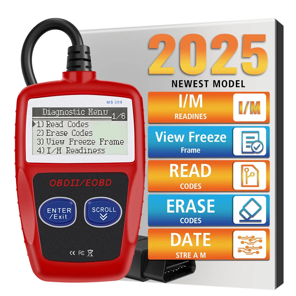Universal Version Digital Display OBD2 Code Reader Auto Accessories OBD 2 Scanner Car Diagnostic Tools Fault Code Clear Zpaxo