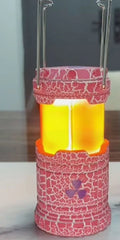 Festive Atmosphere Decoration Creative Resin Crafts Simulation Nuclear Reactor Image Night Lighting Hand-held Lamp Birthday Gift Zpaxo Pink crack