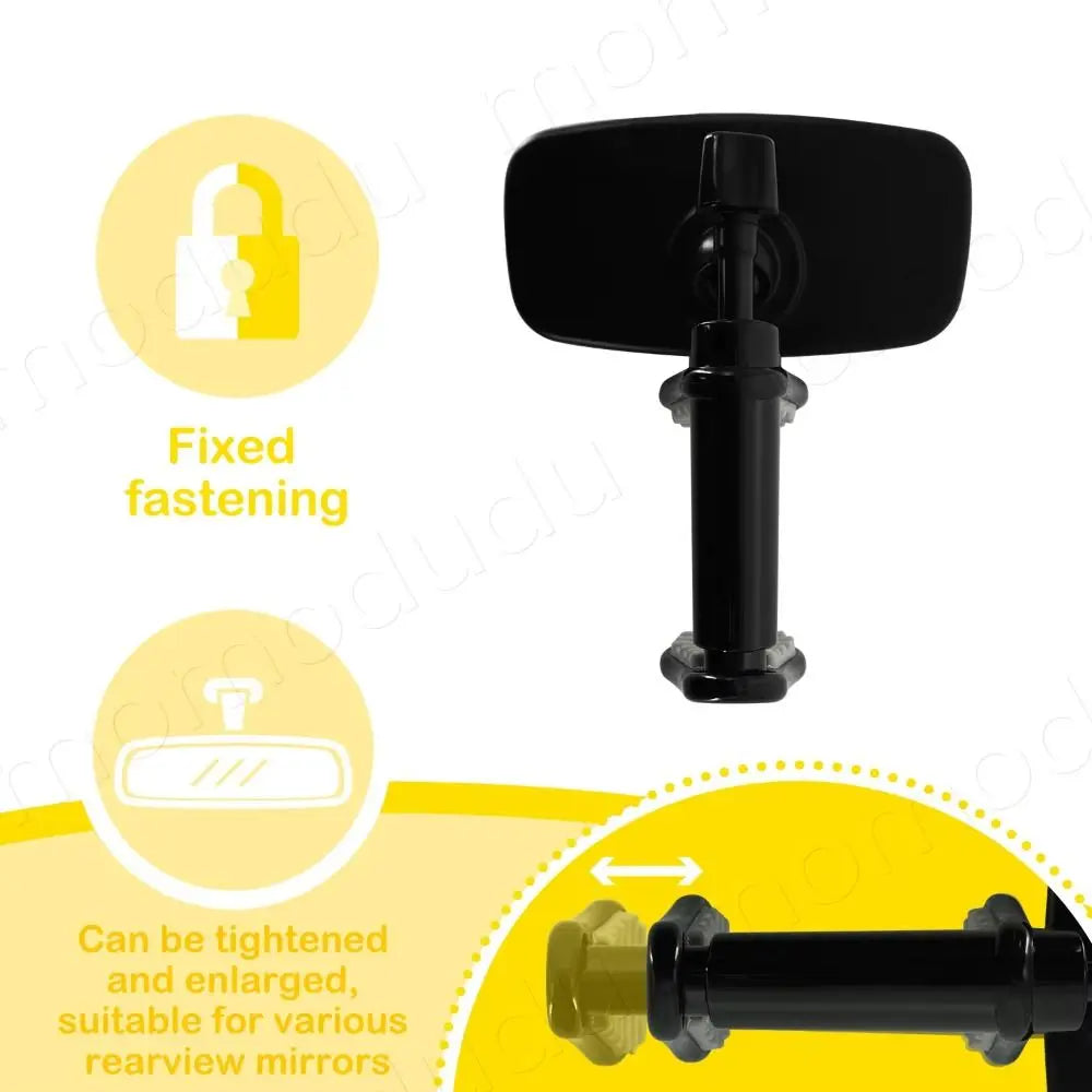 Adjustable Car Baby Rearview Mirror Shatterproof Shakeproof Clip Zpaxo Black