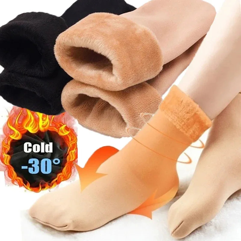 Women's Thermal Plush Fleece Socks – Cozy Winter Floor Socks