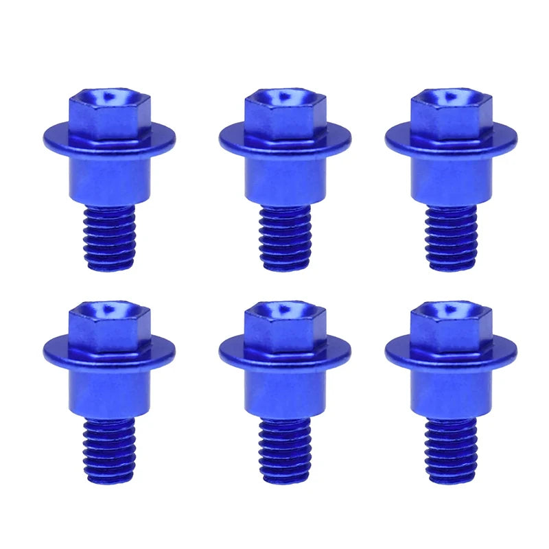M6 12 Screw Bolts KT SX SXF Motorcycle Fork Guard Compatible YZ WR TC Zpaxo Blue