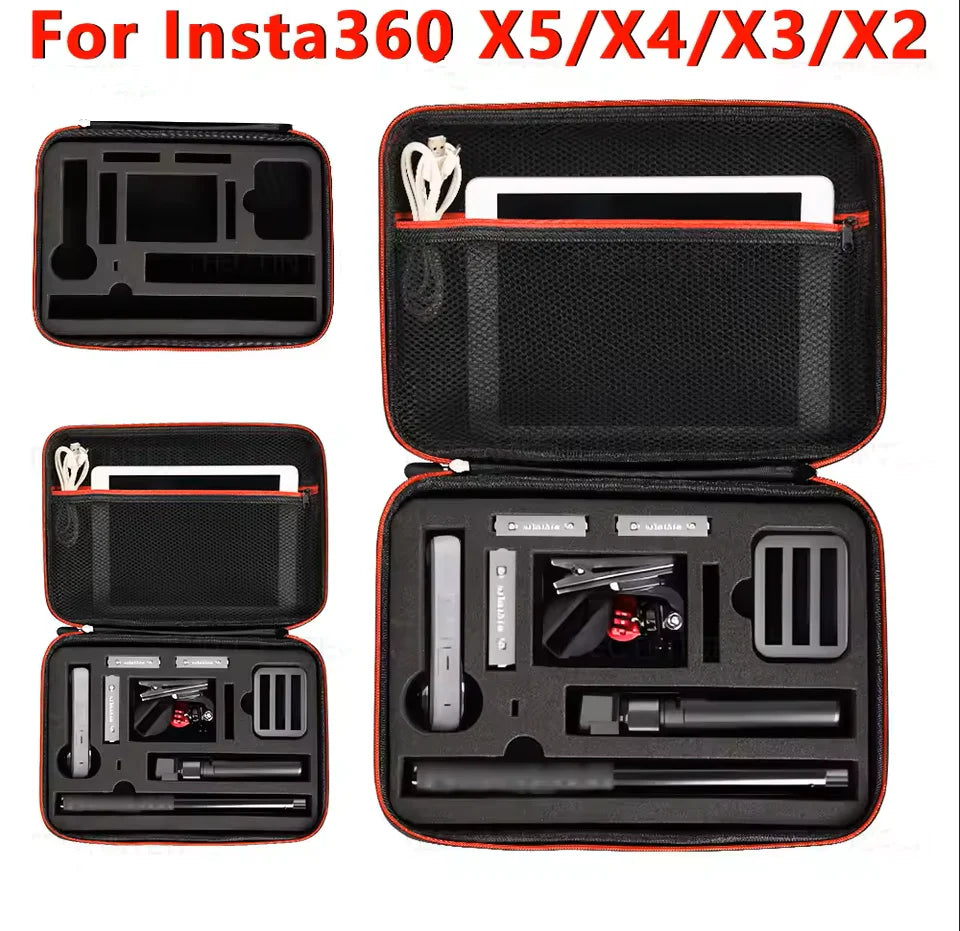 Insta360 X5 X4 X3 X2 EVA Carry Case – Protective Storage Bag Camera Carry Case Zpaxo
