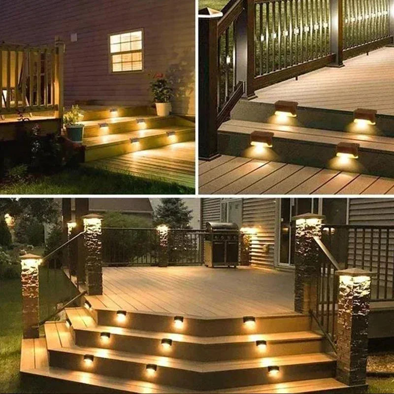 Solar Deck Step Lights 12-Pack – Waterproof LED Outdoor Stairs