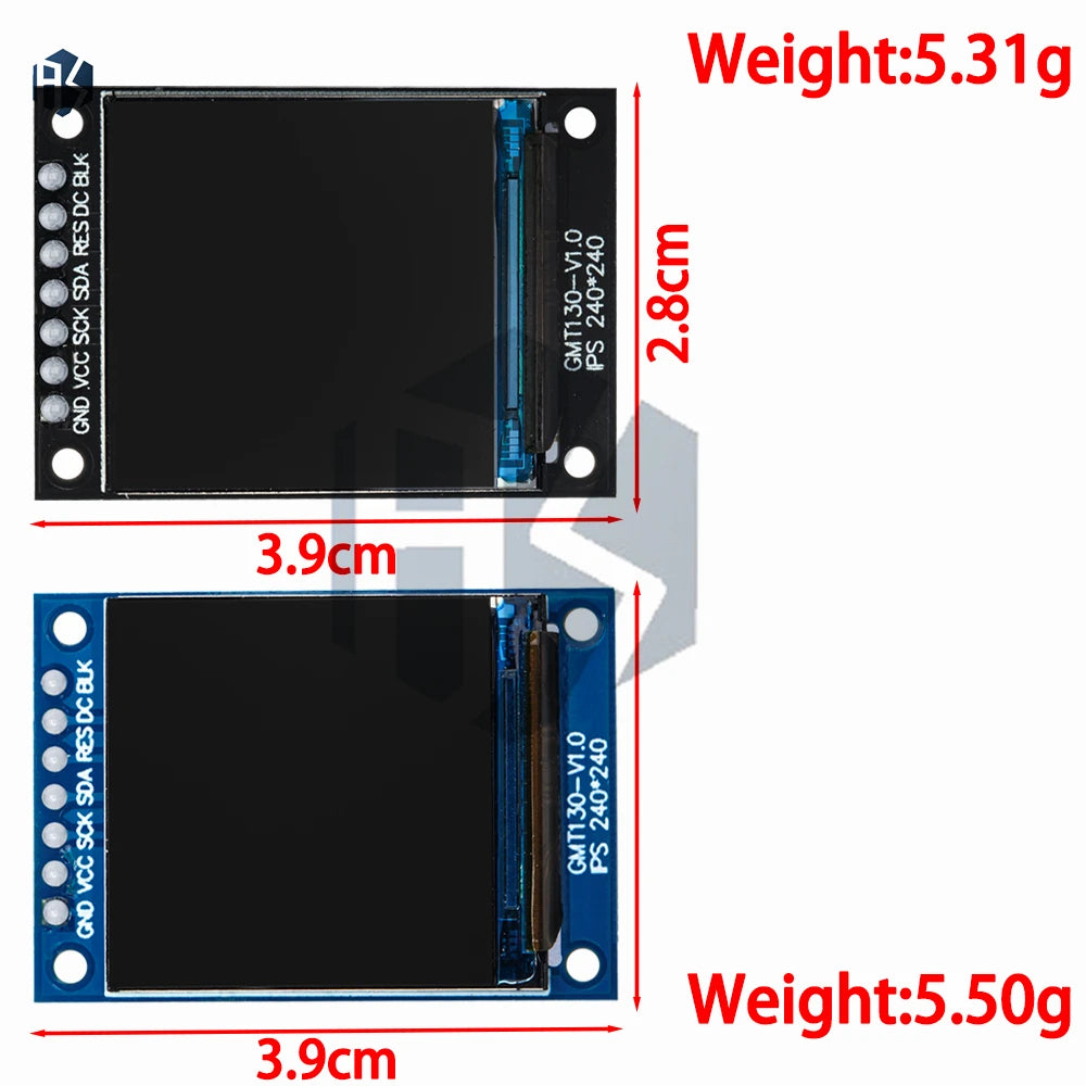1 3-Inch Square TFT Display ST7789 LCD Module 240 SPI Interface Zpaxo