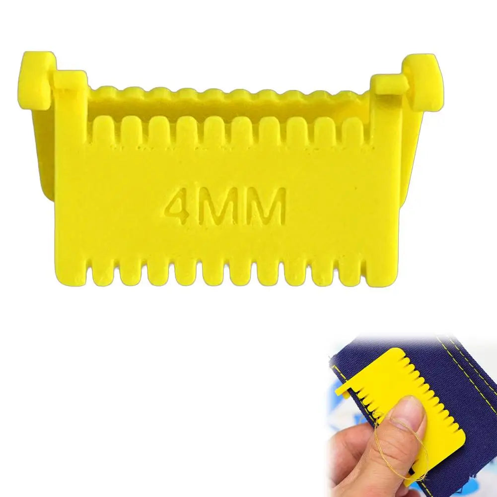 Clip-On Needle Gauge Sewing Guide 2/3/4mm | Edge Stitching Tool Sewing Gauge Tool Zpaxo Yellow 4mm