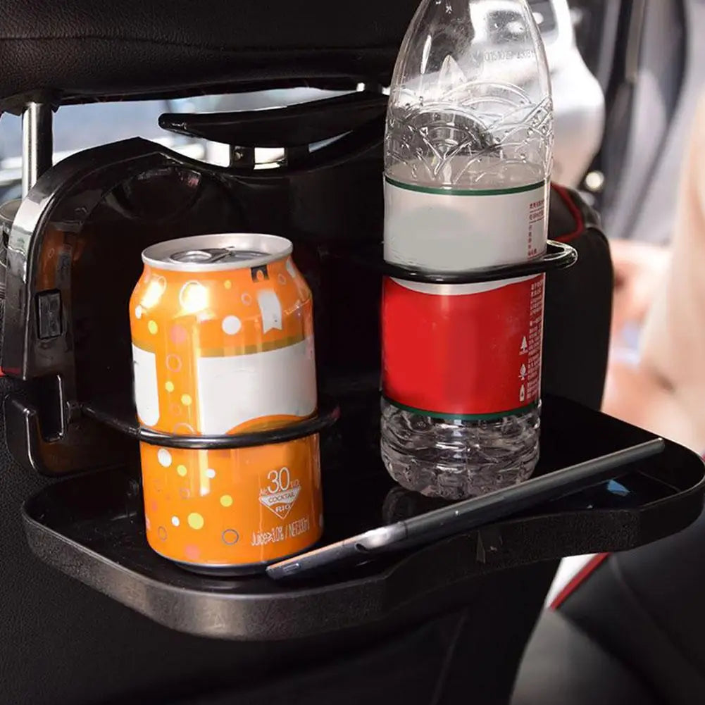 Foldable Car Backseat Tray Table with Cup Holder & Storage Car Backseat Tray Zpaxo