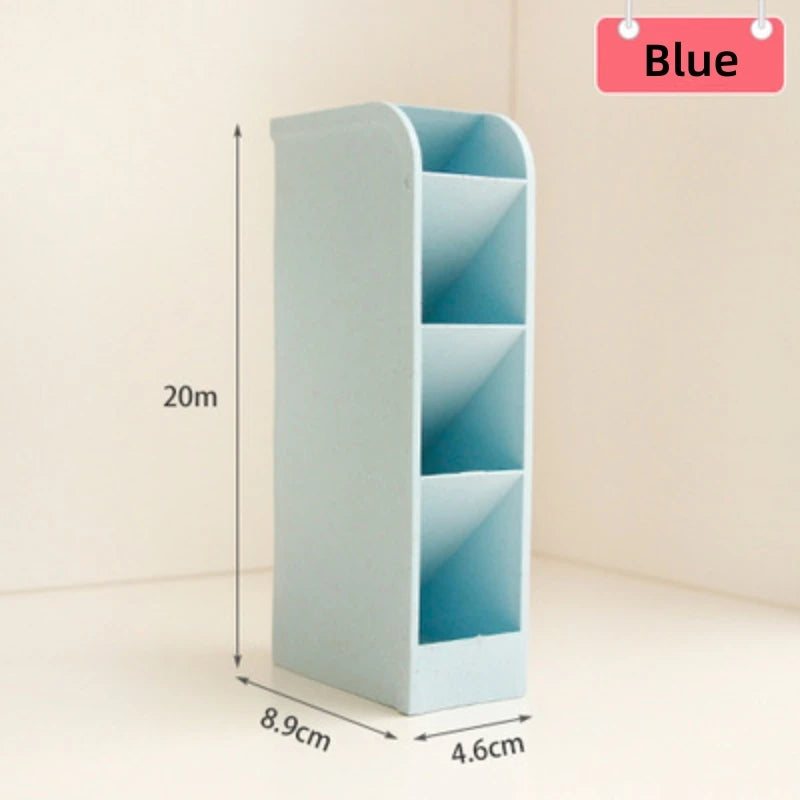 Multi-level Stationery Container Multi-layer Pen Holder Desktop Storage For Office School Home Creative Desktop Storage Gear Kit Zpaxo Sky Blue