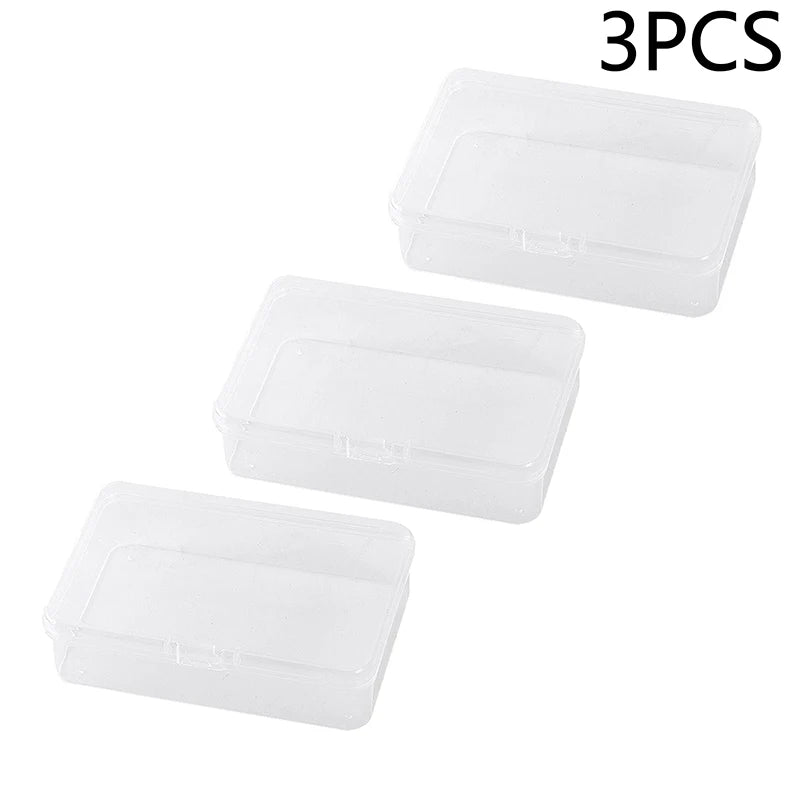 1/3pcs Transparent Plastic Boxes Board Games Card Organizer Playing Cards Container Storage Case Packing Poker Game Card Box Zpaxo 3PCS Transparent