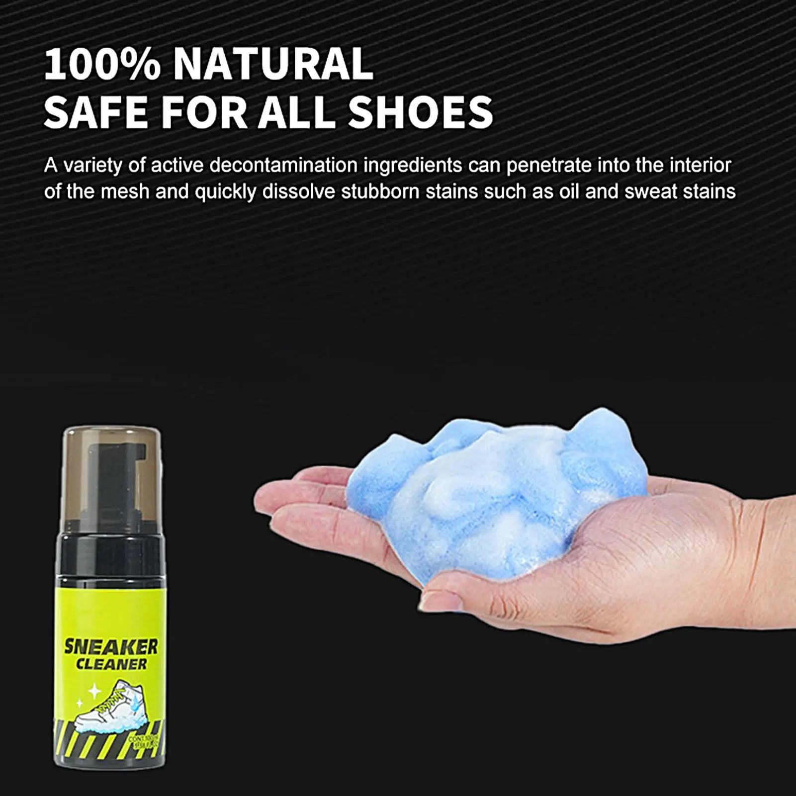 Shoe Cleaning Foam Waterless Cleaner White Sneaker Care Basketball