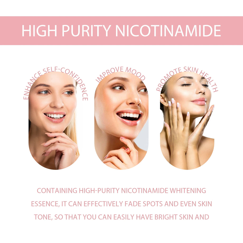 Nicotinamide Brightening Serum Nourishing Gentle Moisturizing Firming Tender Anti-Aging Wrinkle Shrink Pores Long Repair Essence Zpaxo