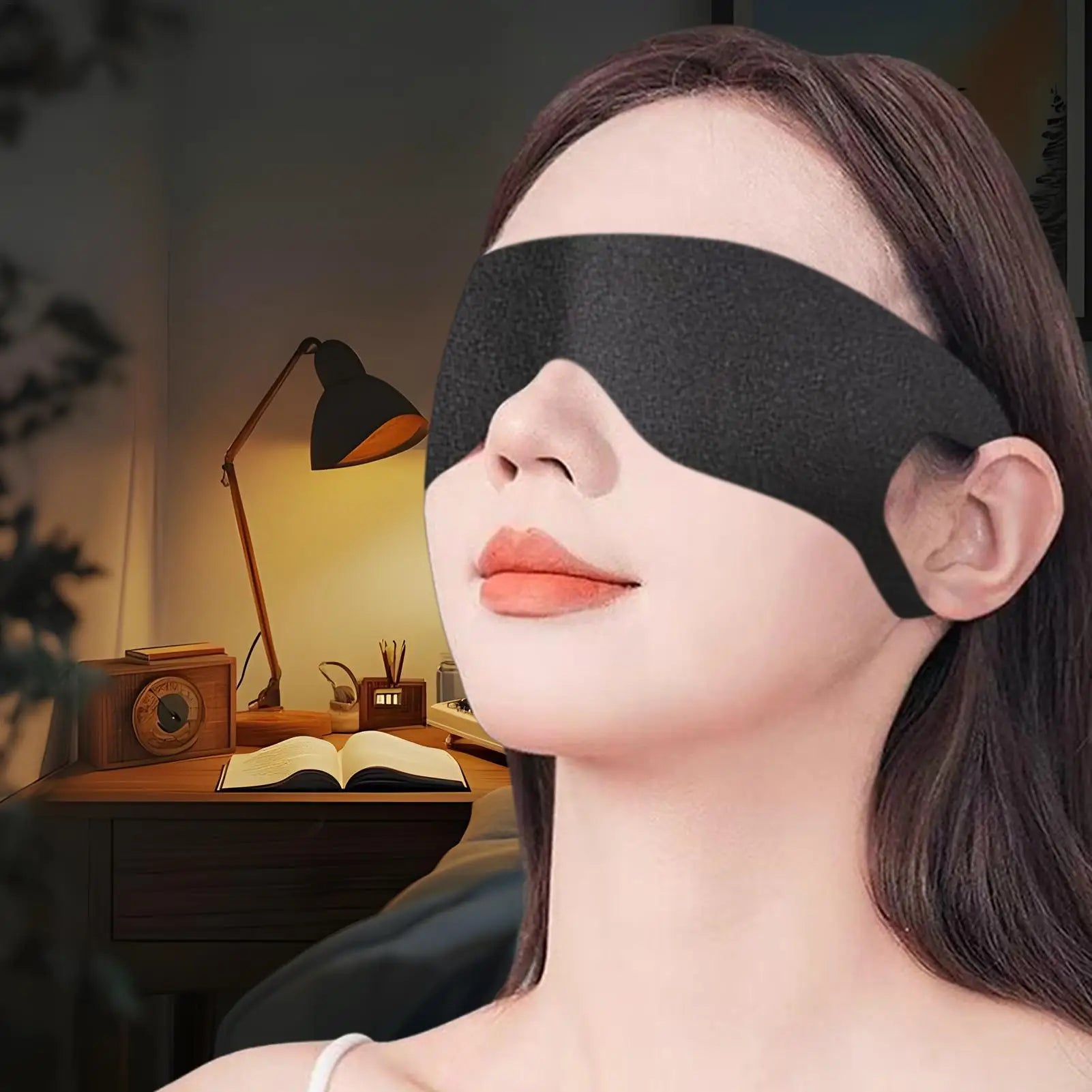 Sleeping Masque Light Blocking Cover Night Eye Elastic Strap Home