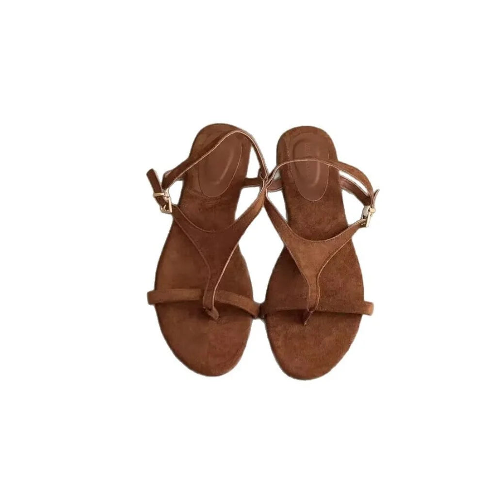 Summer Fashion Versatile Flip Toe Soft Sole Sandals Women's Outer