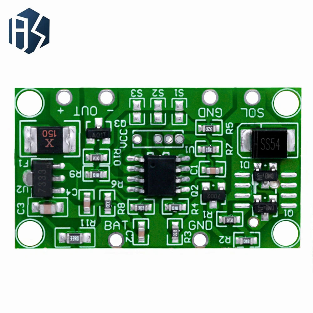 Solar PCBA Controller 3 7V 6V12V1A Lawn Light Insertion Circuit Board Zpaxo