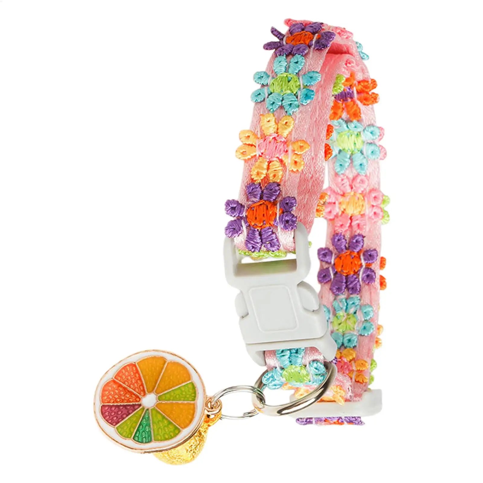 Pet Collar With Bell Colorful Dog Puppy Kitten Collar Adjustable Safety Bell Ring Necklace Cat Collar Anti-lost Pet supplies Zpaxo
