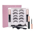 Magnetic Eyelashes Set Full Strip 5/7/10 Pair Natural Cilia False Eyeliner Dramatic Volume Thick Synthetic Eye Lashes Makeup Zpaxo 5Pair Eyelash 503