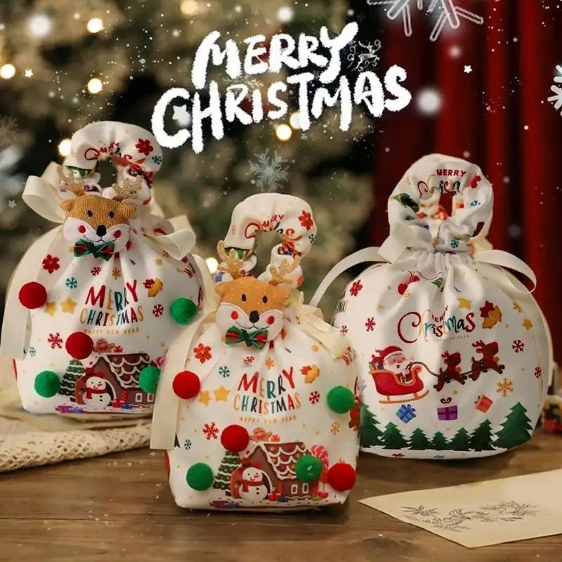 Christmas Supports Bag Cloth Efficient Decorative Storage Apples
