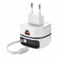 Foldable Foot 65W Fast Charger EU UK US Plug Compact Portable Mini Zpaxo EU