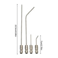 4Pcs High Pressure Washer Nozzle Set Stainless Steel Quick Connect Extension Wand For Cleaning Washing Machine Air Conditioner Zpaxo White