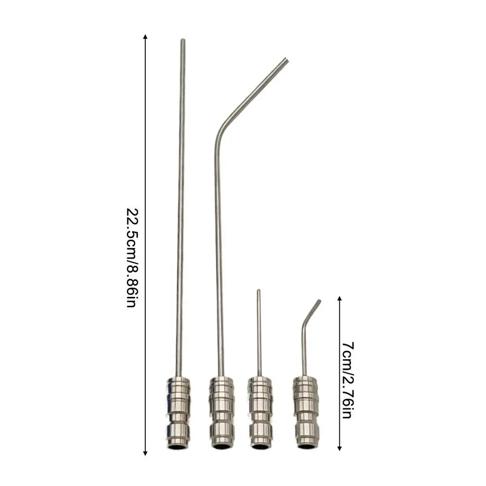 4Pcs High Pressure Washer Nozzle Set Stainless Steel Quick Connect Extension Wand For Cleaning Washing Machine Air Conditioner Zpaxo White