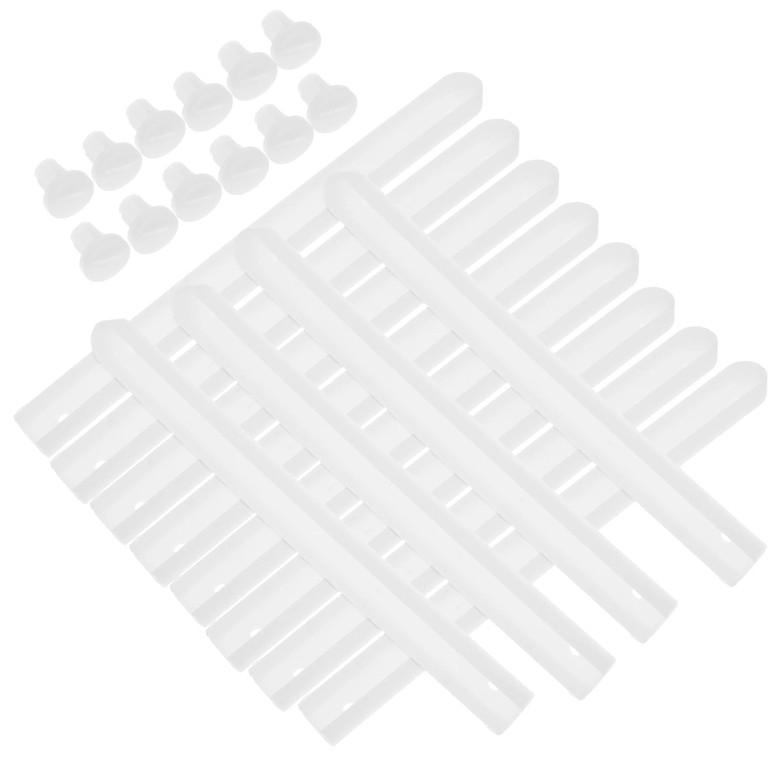 6Sets Plastic Drawer Slides Professional Push-to- Cabinet Side Track