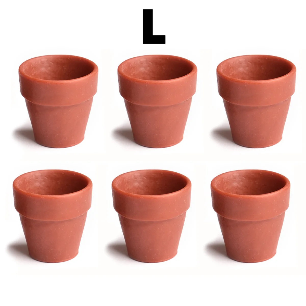 Mini Terracotta-Style Plastic Planters – Fairy Garden Succulent Pots