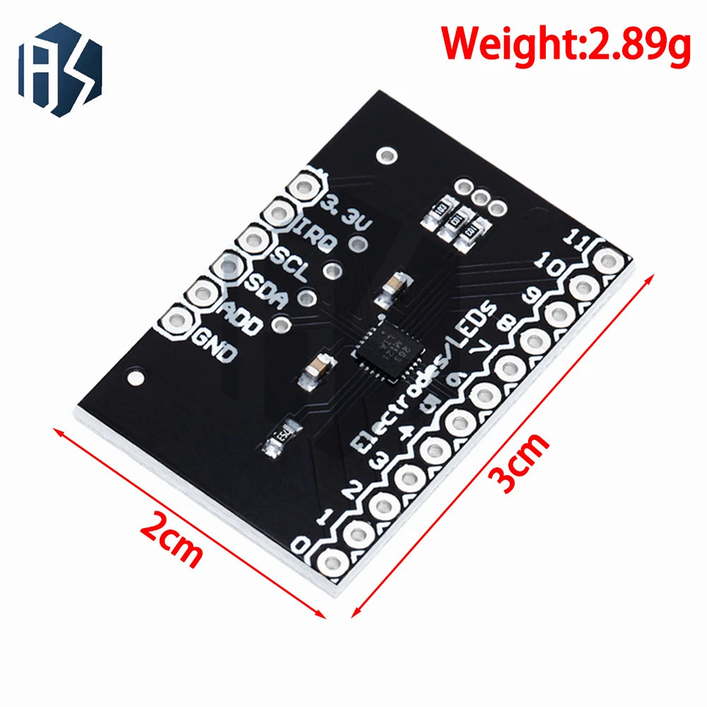MPR121 Breakout V12 Capacitive Touch Sensor Controller Module I2C Zpaxo