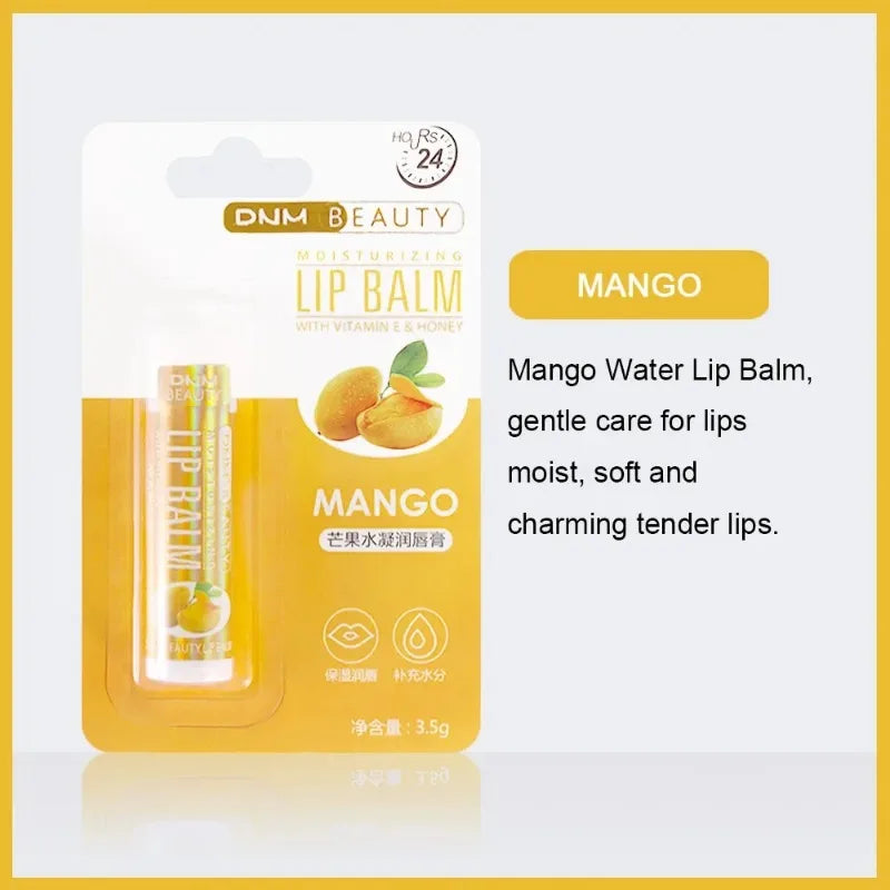 18 Flavors Fruit Lip Balm Oil Moisturizing Long-lasting Gloss Clear Zpaxo Mango