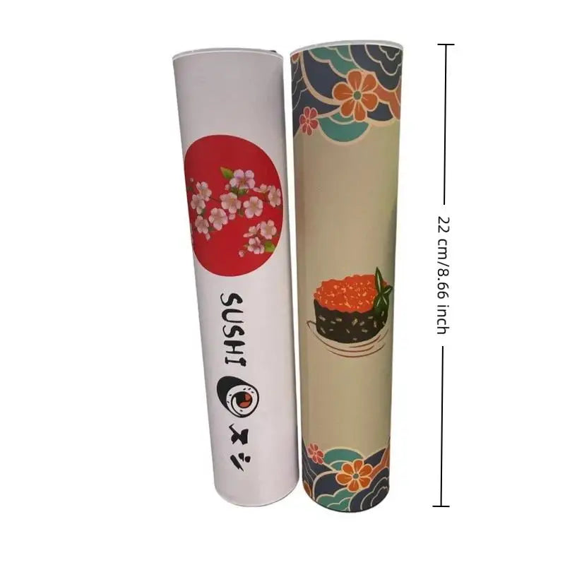 Round Sushi Push Box – Food Grade Paper Mold & Sauce Straw