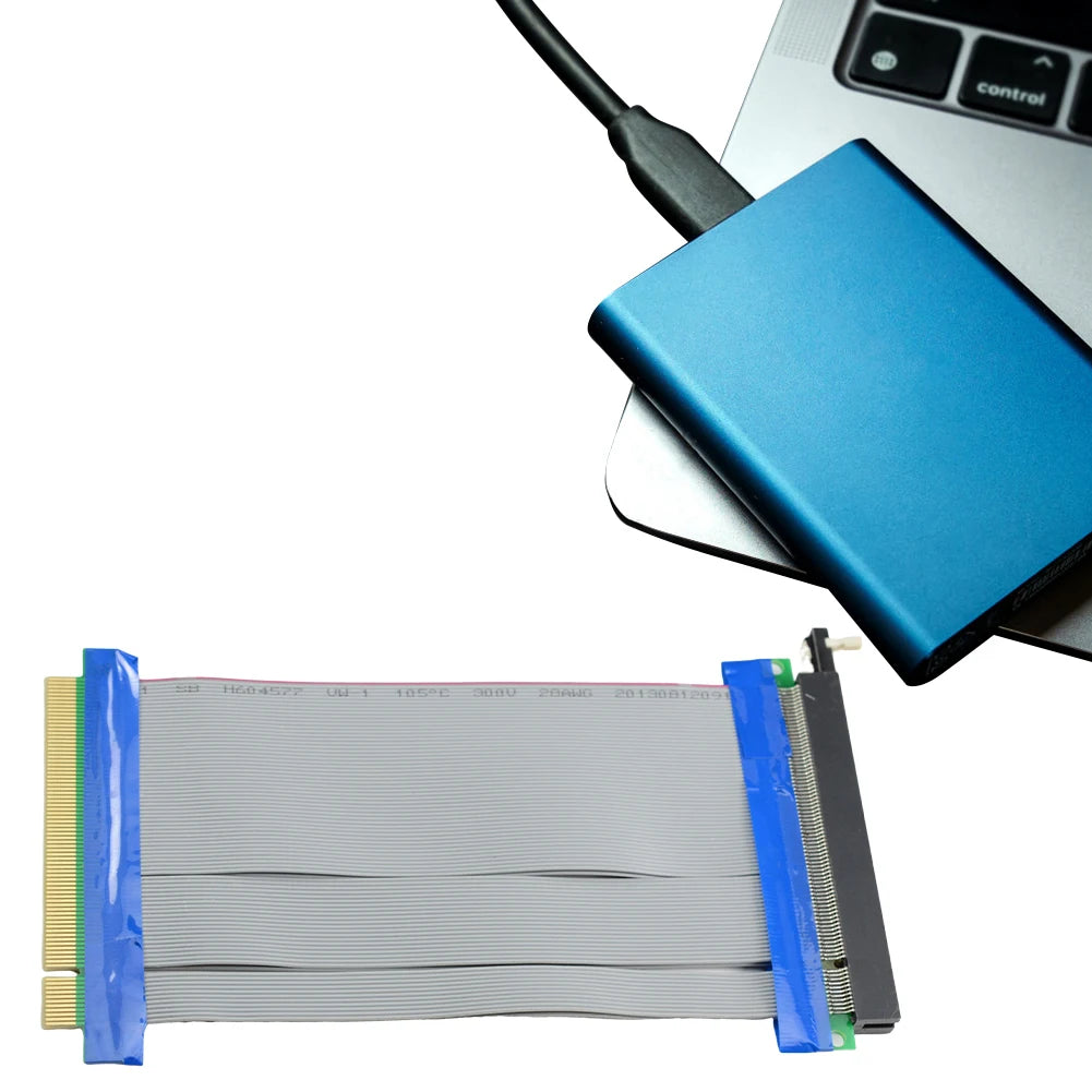 PCI-E PCI Express 16X Riser Card Extender Flexible Extension Cable